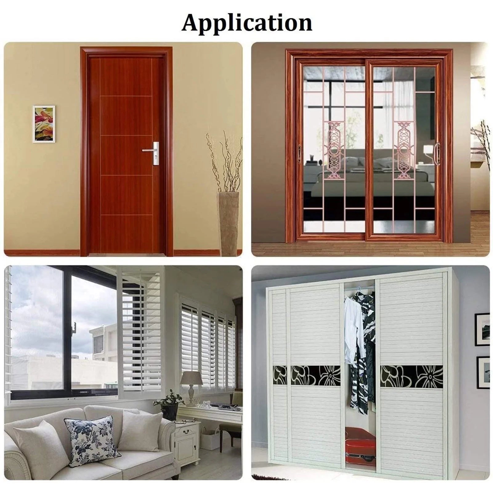 Weather Stripping for Door,Self Adhesive Brush Window Seal Strip for House Windows Weatherproof Soundproof Dustproof 32.8 FT Length Black