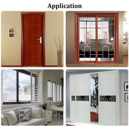 Weather Stripping for Door,Self Adhesive Brush Window Seal Strip for House Windows Weatherproof Soundproof Dustproof 32.8 FT Length Black