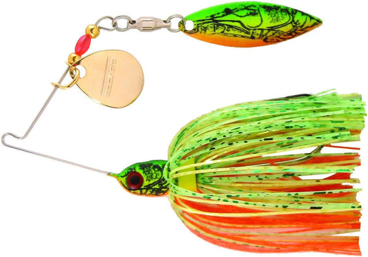 Pond Magic Real Craw Fishing Lure Spinnerbait Two Blade Okie Craw 3/16 Oz
