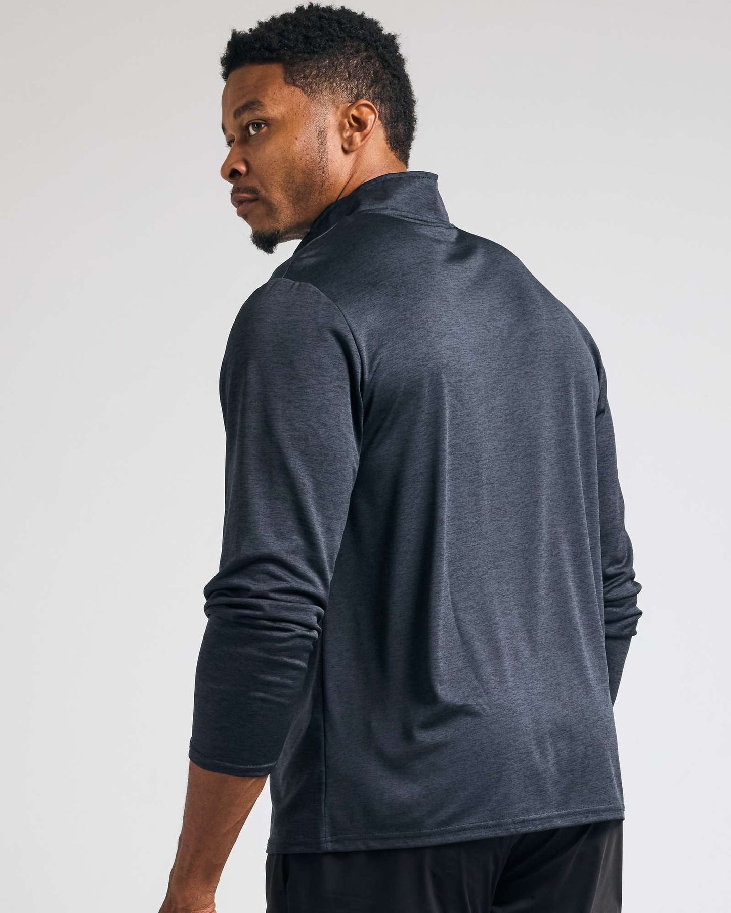 Men's Dry-Fit Active Quarter Zip Long Sleeve Athletic Performance Pullover - 3 Pack (Big & Tall Sizes Available)