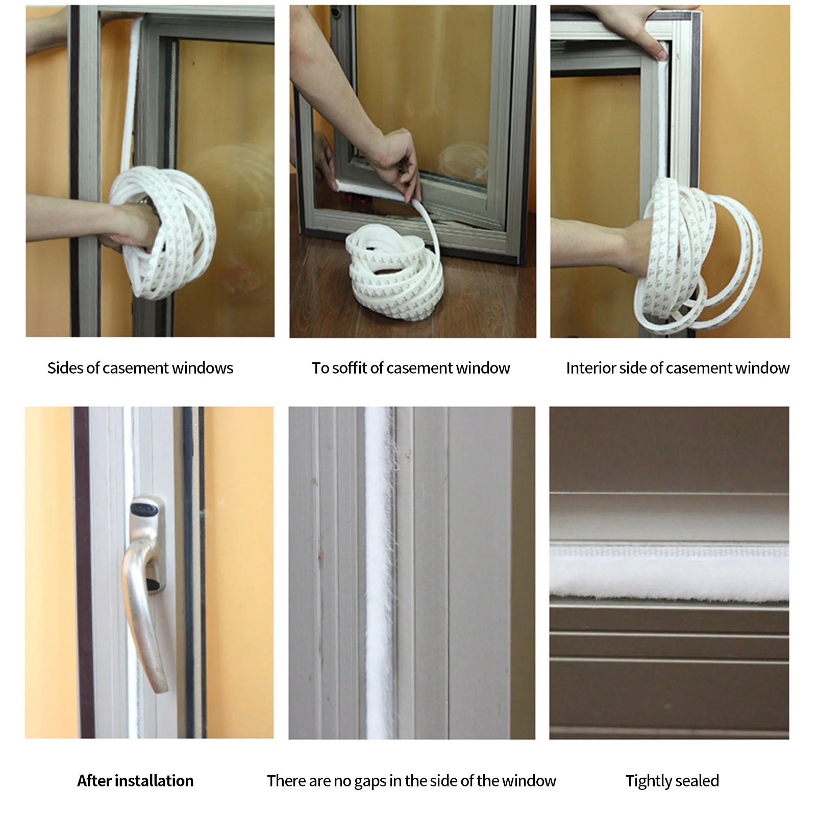 Weather Stripping for Door,Self Adhesive Brush Window Seal Strip for House Windows Weatherproof Soundproof Dustproof 32.8 FT Length Black